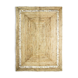 Tapis en jute motif ajouré 120x170 cm
