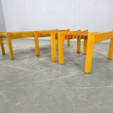 Set of Three Mid-Century Wooden Plant Stands, Czechoslovakia 1970s