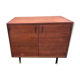 Meuble de rangement petite enfilade en teck vintage de style scandinave  années 60