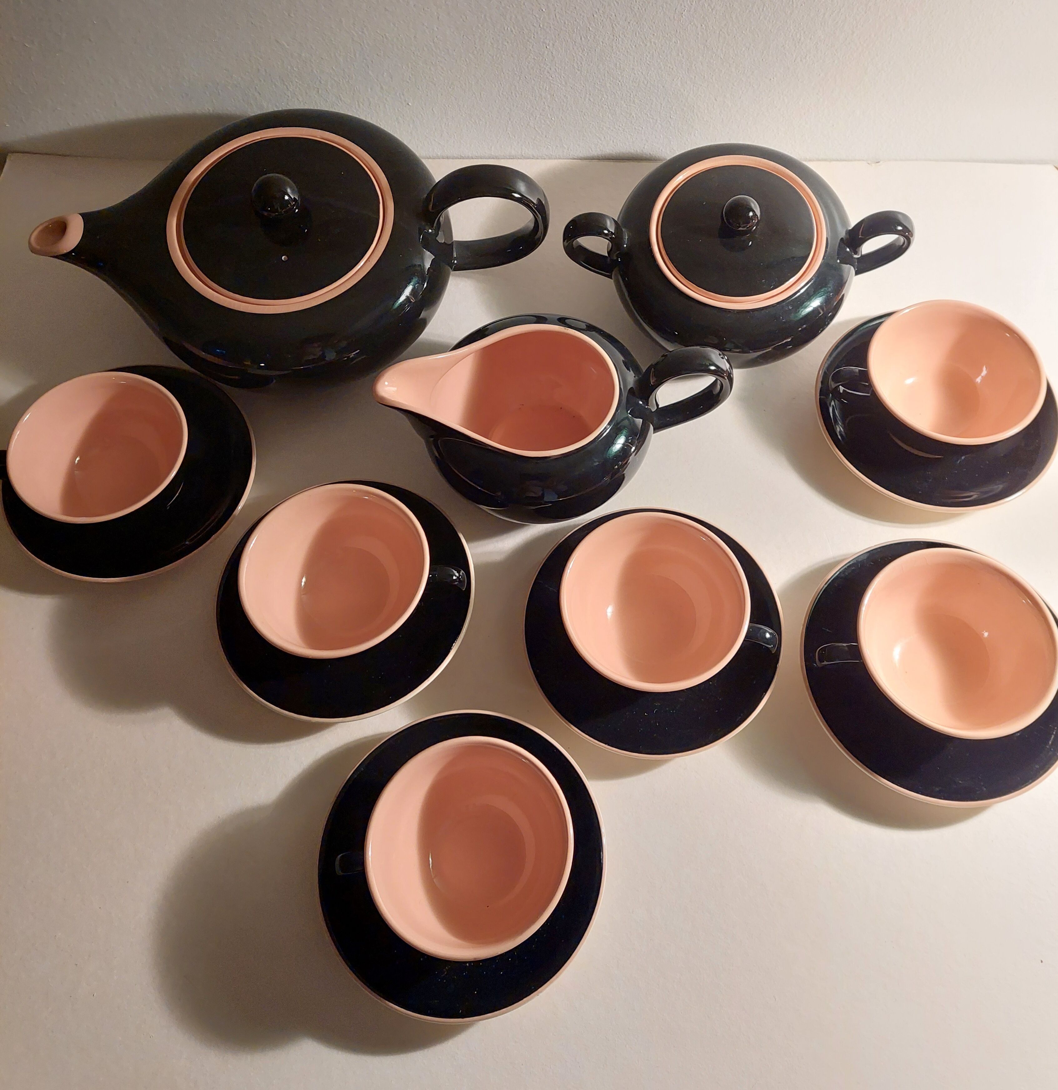 Villeroy & boch biarritz pink, vintage tea set.
