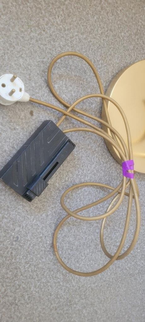 Italian golden halogen floor lamp