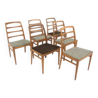 Set of 6 Scandinavian "Reno" chairs in oak, Bodafors, Sweden, 1960.