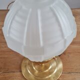Pressed glass table lamp