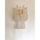 Contemporary Modern “Conchiglie” Murano Glass Gold Wall Sconce - Set of Two
