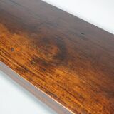 Table d'appoint rustique de style colonial néerlandais antique en teck/chêne