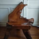 Exotic wood armchair
