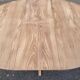 Scandinavian round extendable dining table Baumann stripped teak 1960