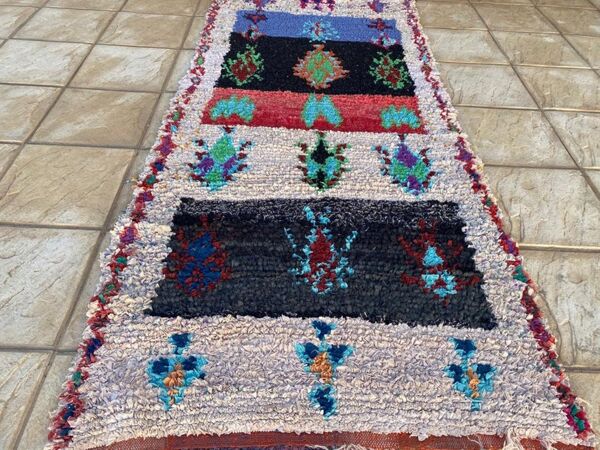 tapis berbère zone tapis boucherouite 225 X 100 cm