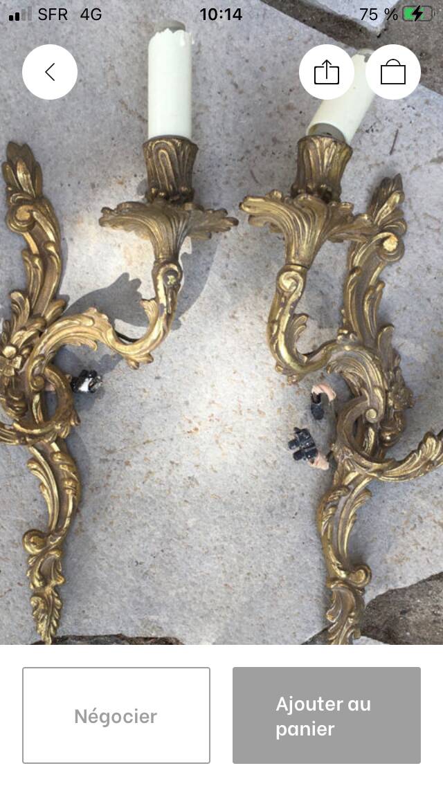 Vintage wall lights.