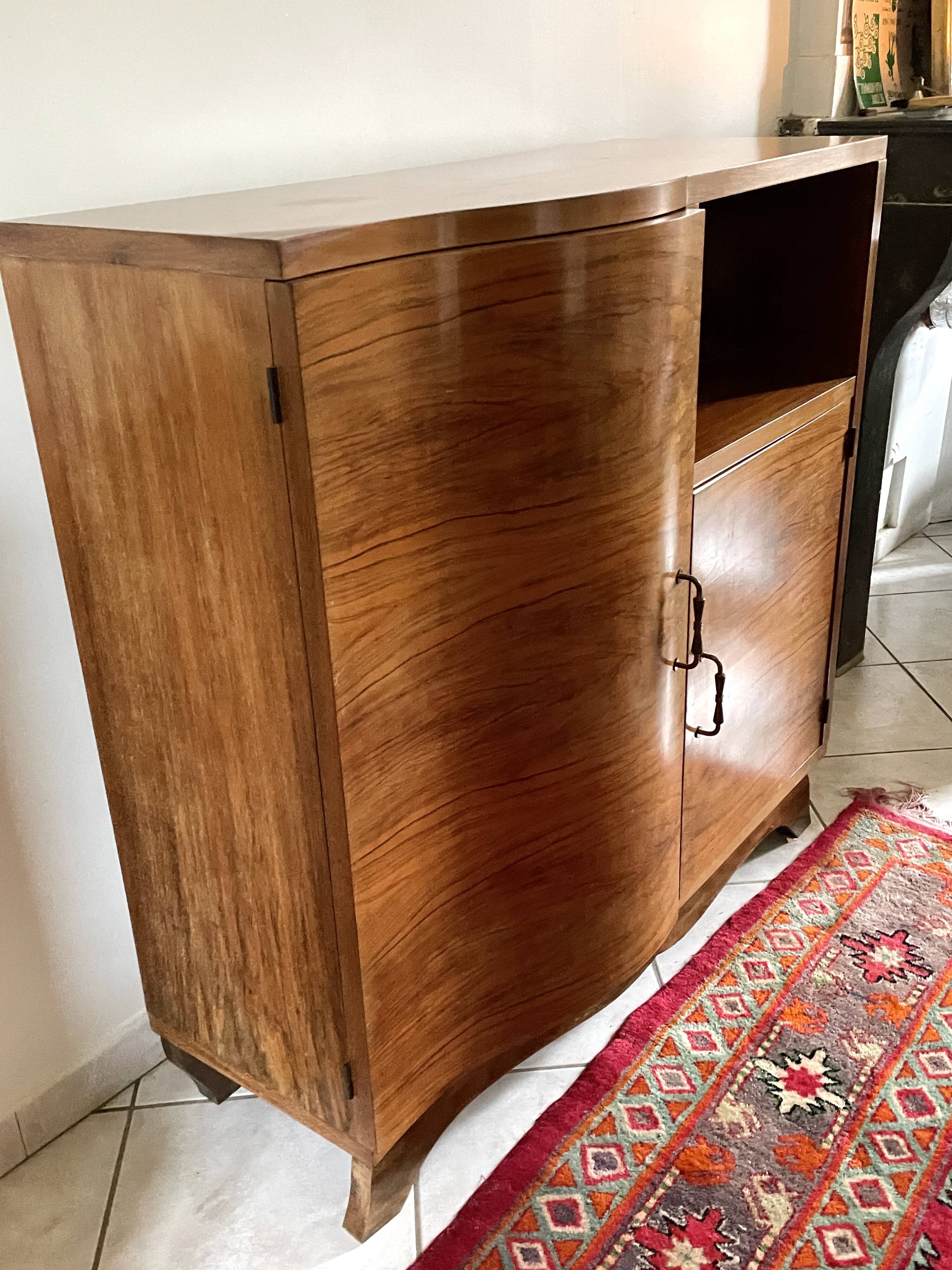 Small Art-Deco mustache piece of furniture