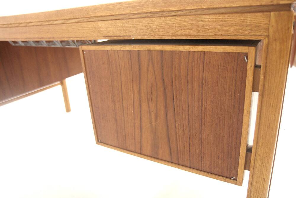 Scandinavian desk in teak and oak, Sweden, 1960