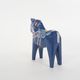 Handpainted blue Nils Olsson, "Dala" horse, Sweden 1960's