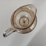 Iridescent glass carafe