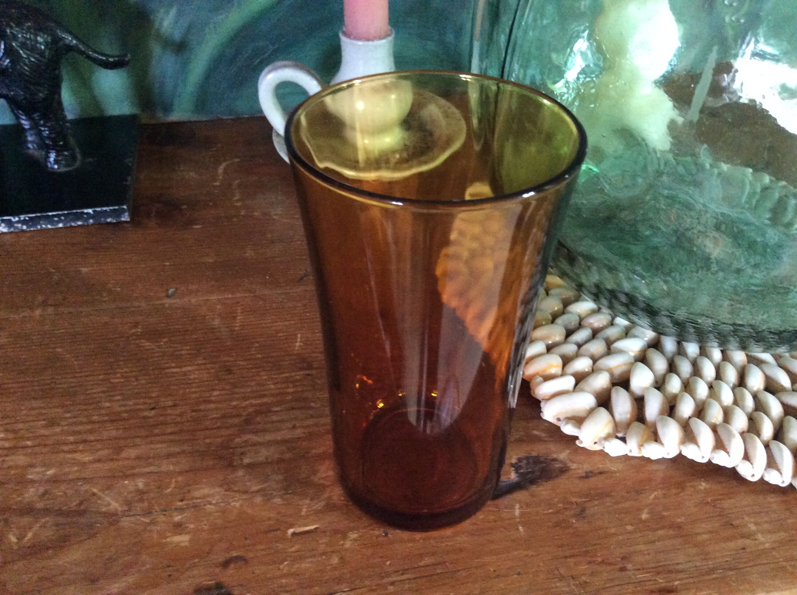 Series of 5 vintage glasses