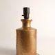 Gold Glazed Ceramic Table Lamp by Bitossi for Bergboms, 1970's