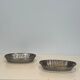 Set of two baskets / catchalls made of silver-plated wire.