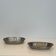 Set of two baskets / catchalls made of silver-plated wire.