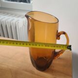 Amber orangeade set - 1 pitcher - 6 glasses - 2 small glasses