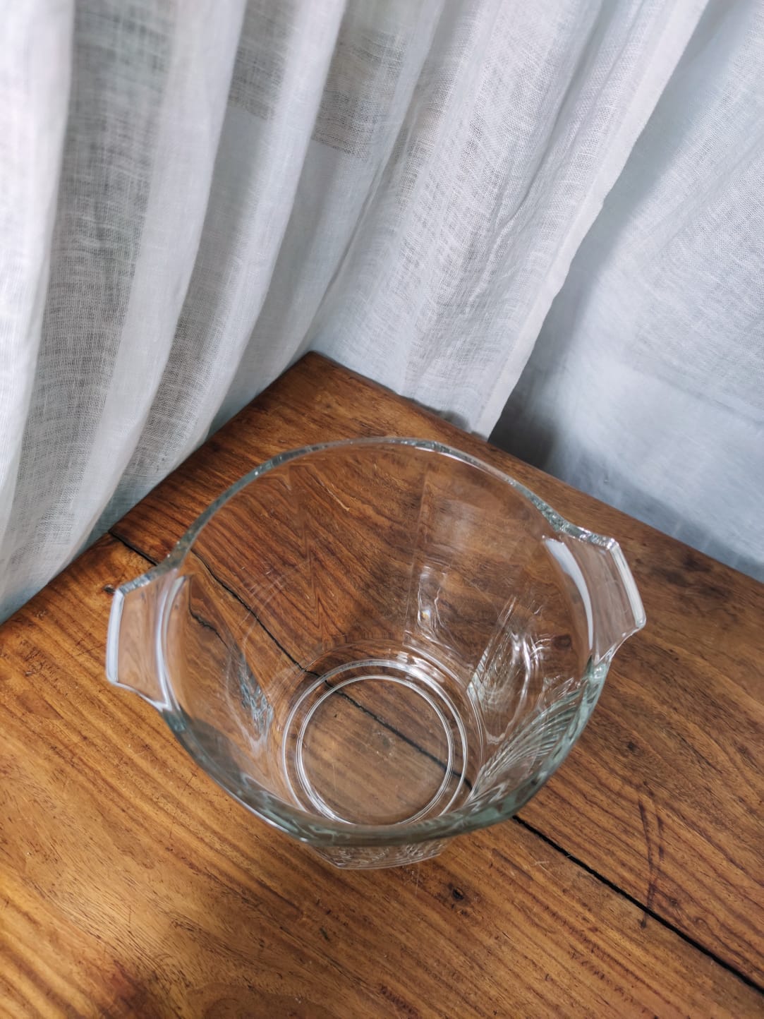 Glass champagne bucket