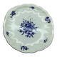 Large blue fire plate 28 cm, Lunéville tradition