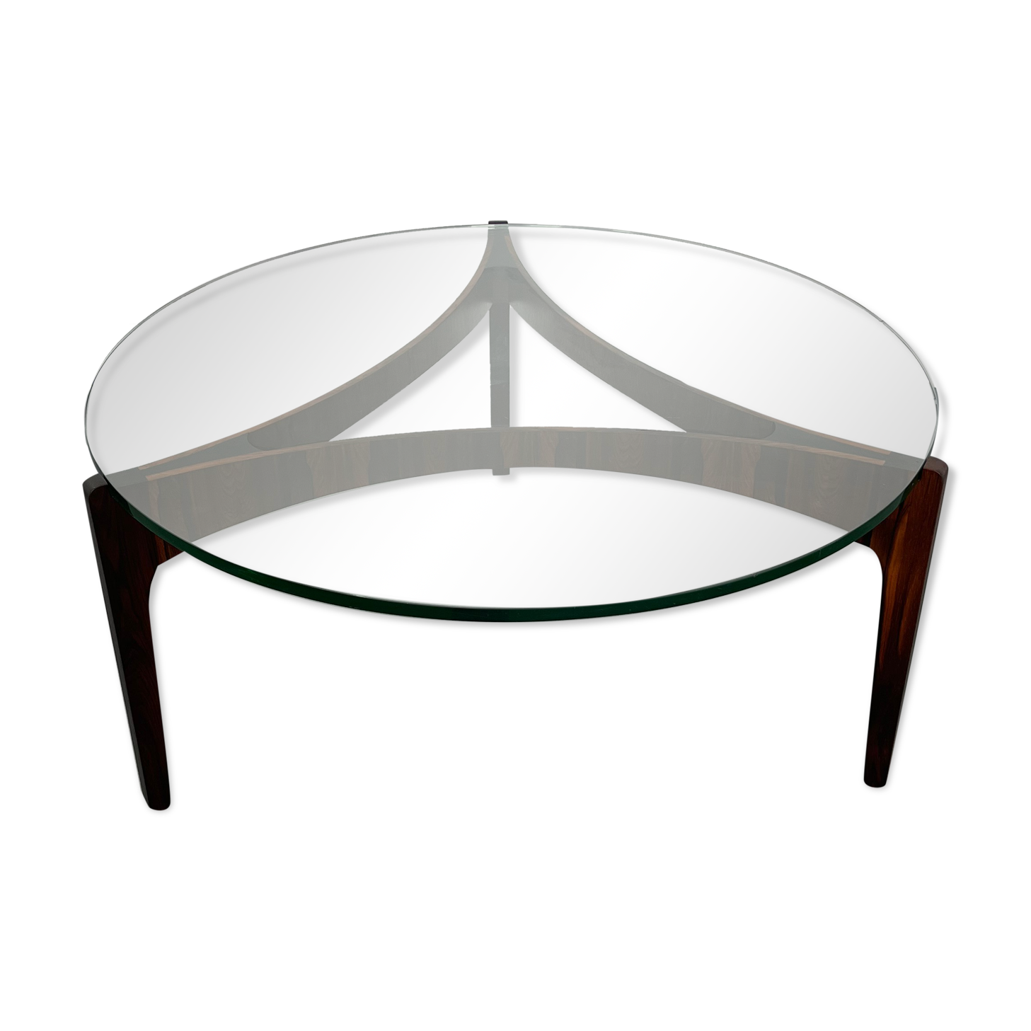 Rosewood coffee table by Sven Ellekaer for Christian Linneberg Mobelfabrik, 1960s