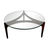 Table basse en palissandre par Sven Ellekaer pour Christian Linneberg Mobelfabrik, années 1960