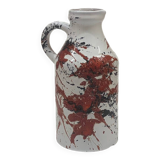Marei Keramik West Germany pitcher vase model 6302 dripping decor
