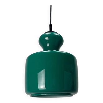 Rare green galaxy glass suspension light by Peill and Putzler 1960