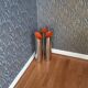 Vintage 70s Cylindrical Chrome Umbrella Stand