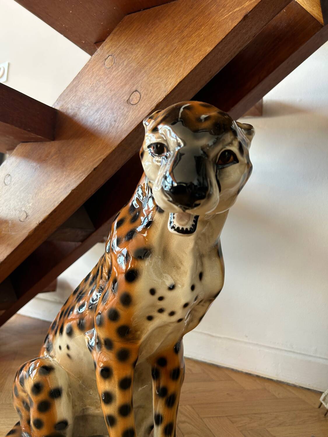 Ceramic cheetah