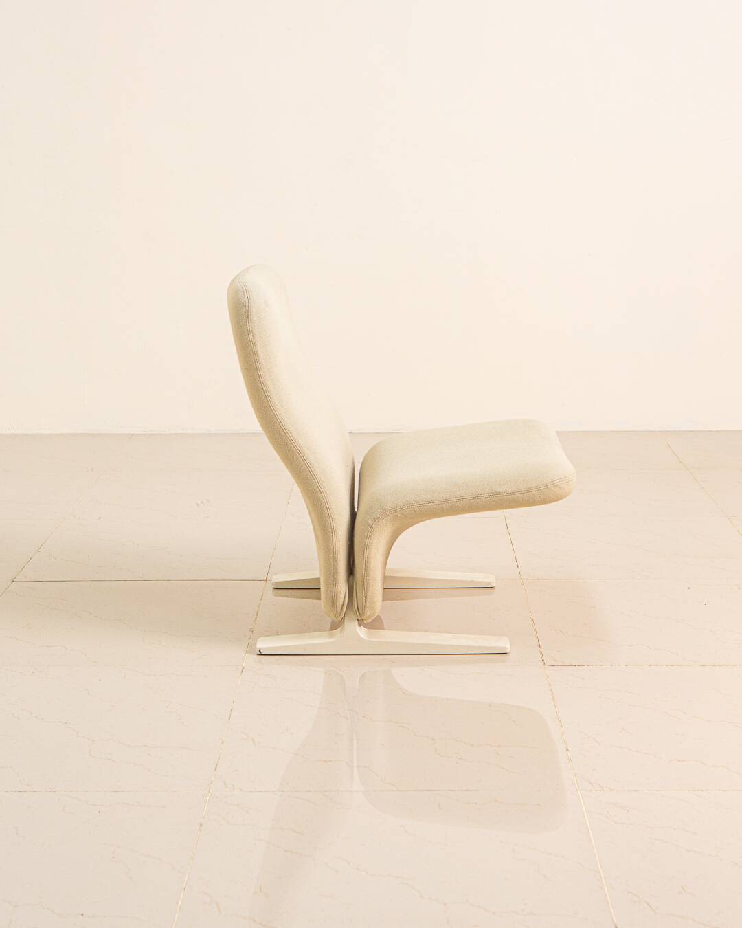 F780 "Concorde" cream armchair by Pierre Paulin for Artifort 80's