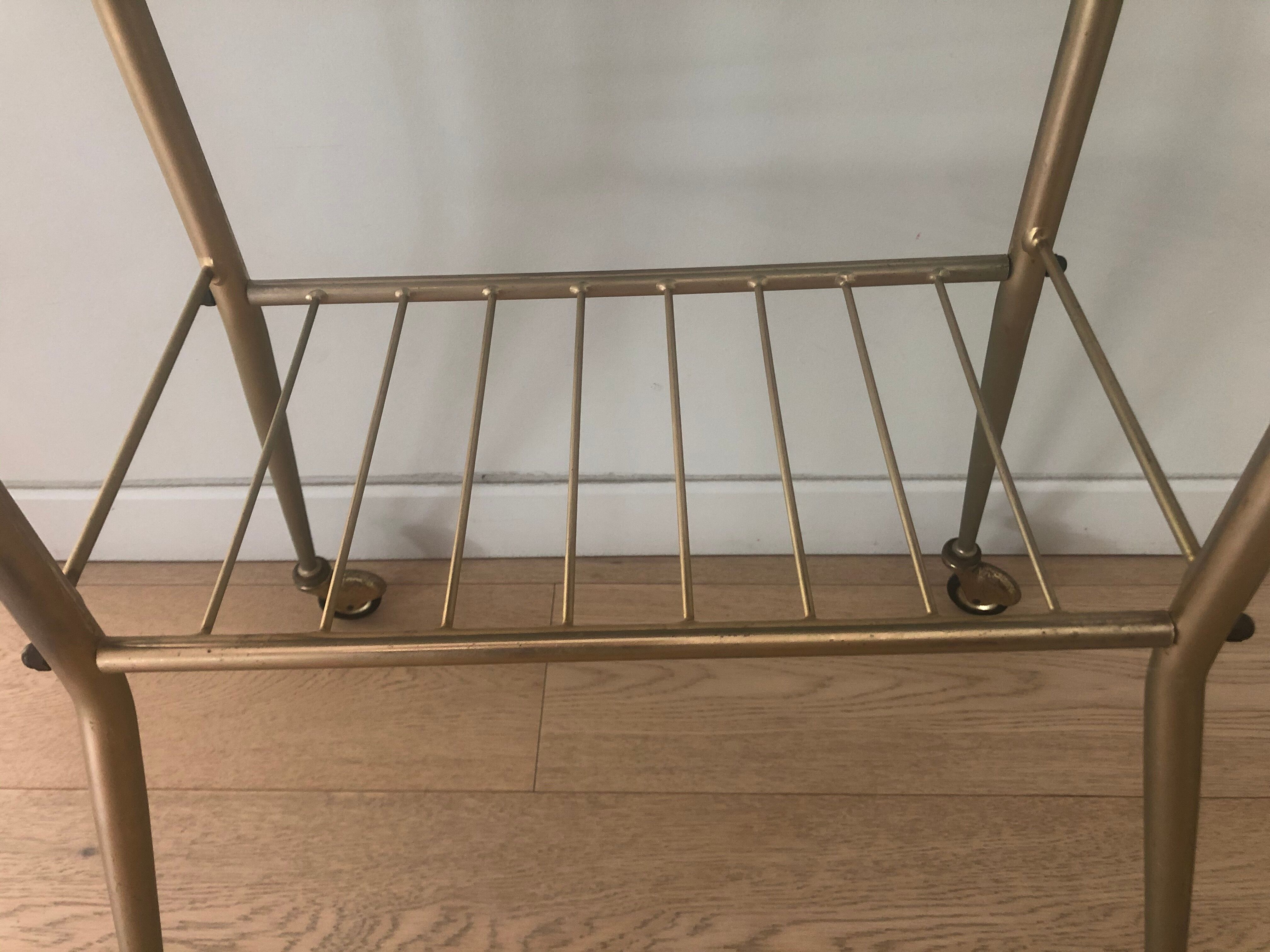 small glass-service table