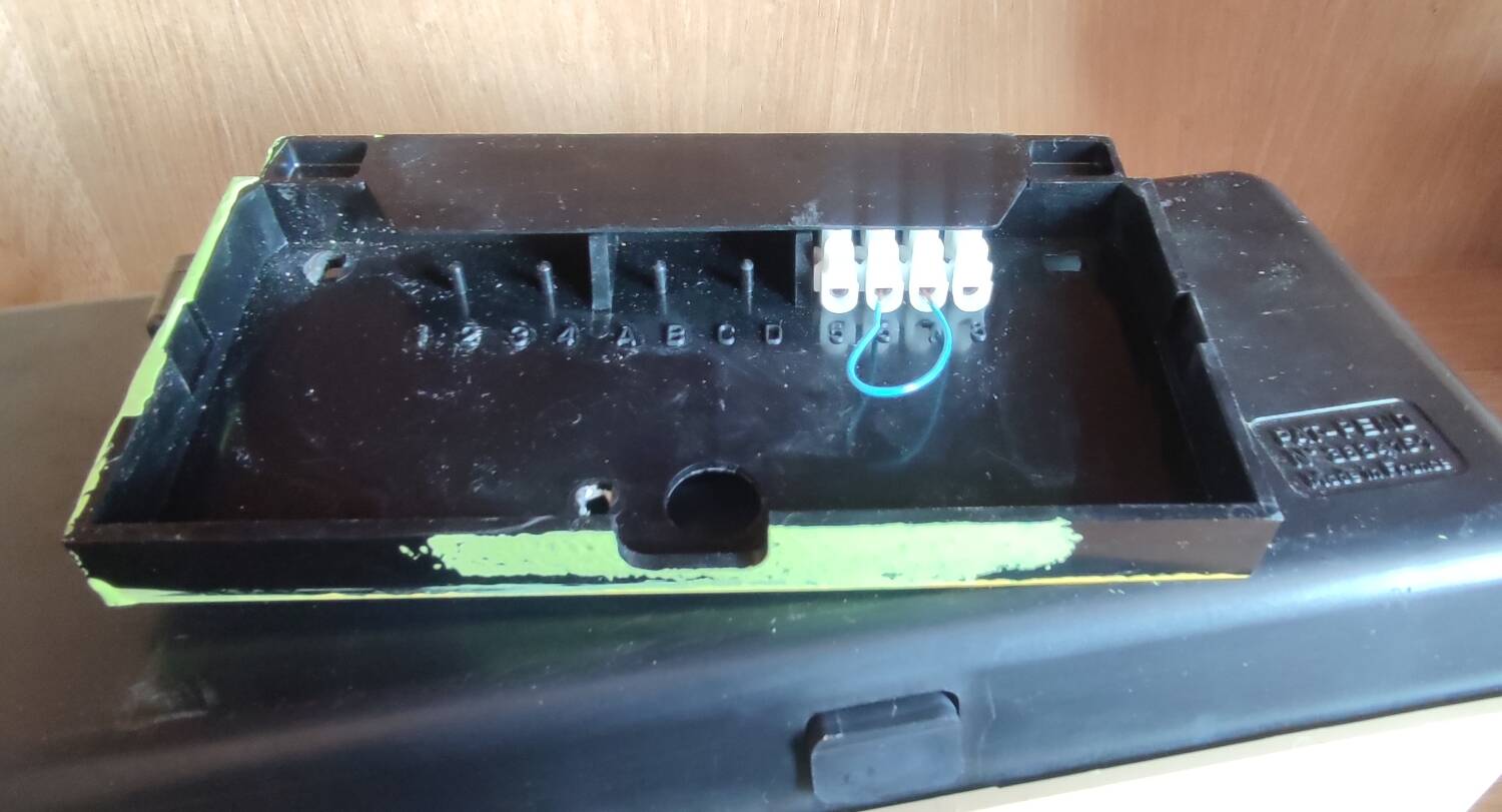 Old vintage Bodet clock with slats