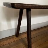 Minimalist wooden bench