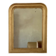Louis Philippe overmantel fireplace mirror in gold