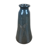 Vase en céramique gris foncé