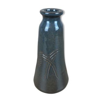 Dark grey ceramic vase
