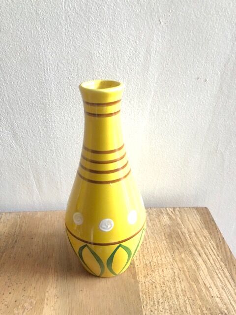Vase soliflore vintage ceramic 1950 Revernay