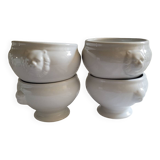 Lion head soup tureens