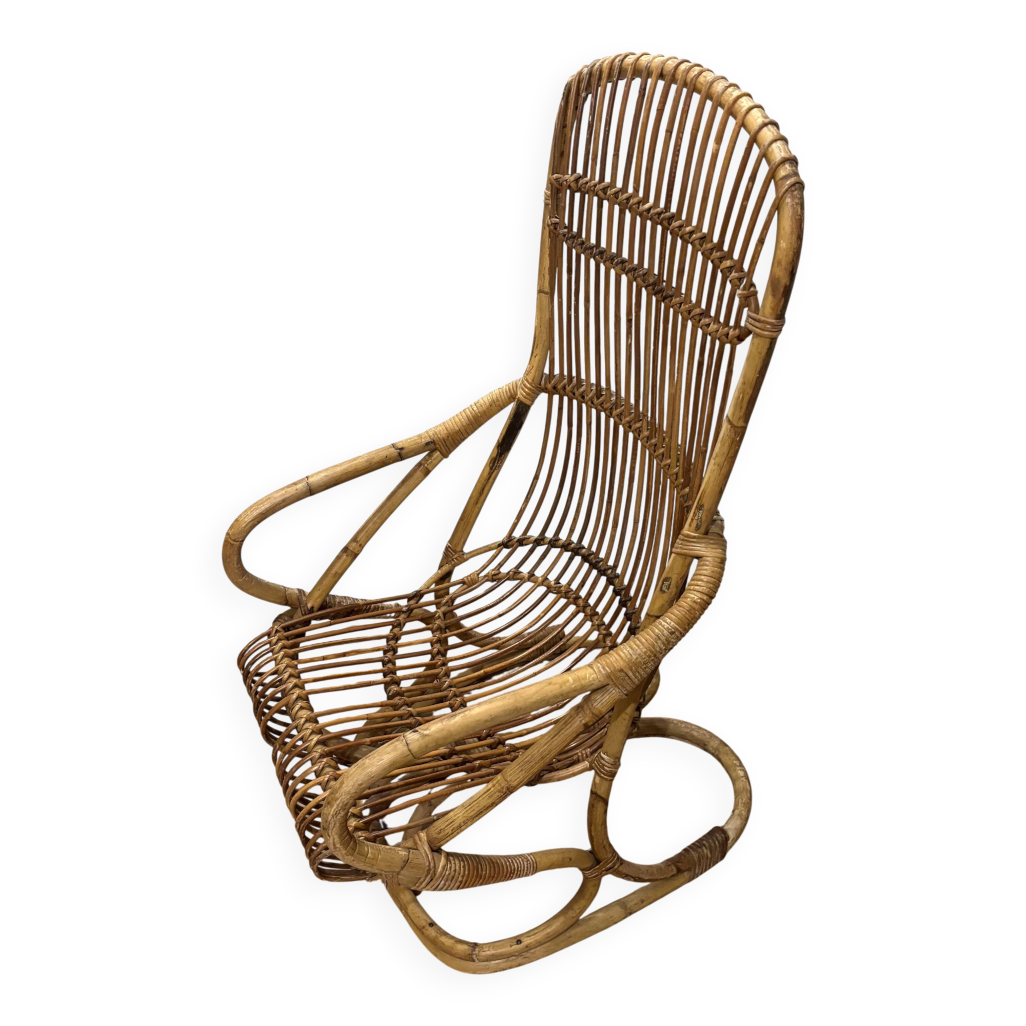 Rattan armchair