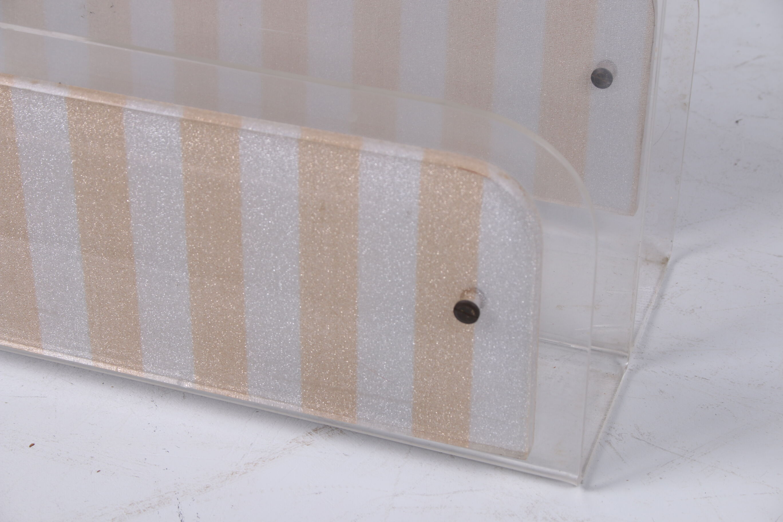 Plexiglass storage rack 1960s