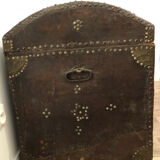 Old 18th century case in studded leather