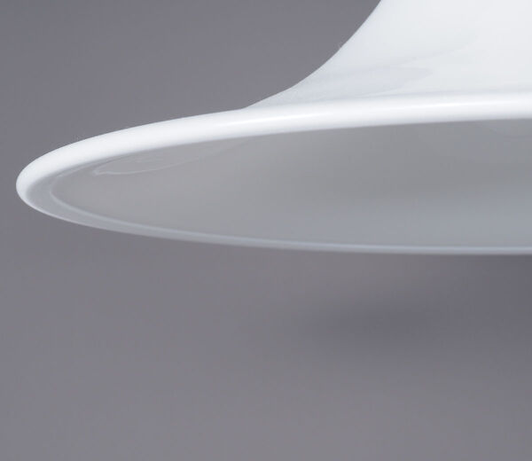 Suspension en verre mandarin par Michael Bang pour Holmegaard, années 1980