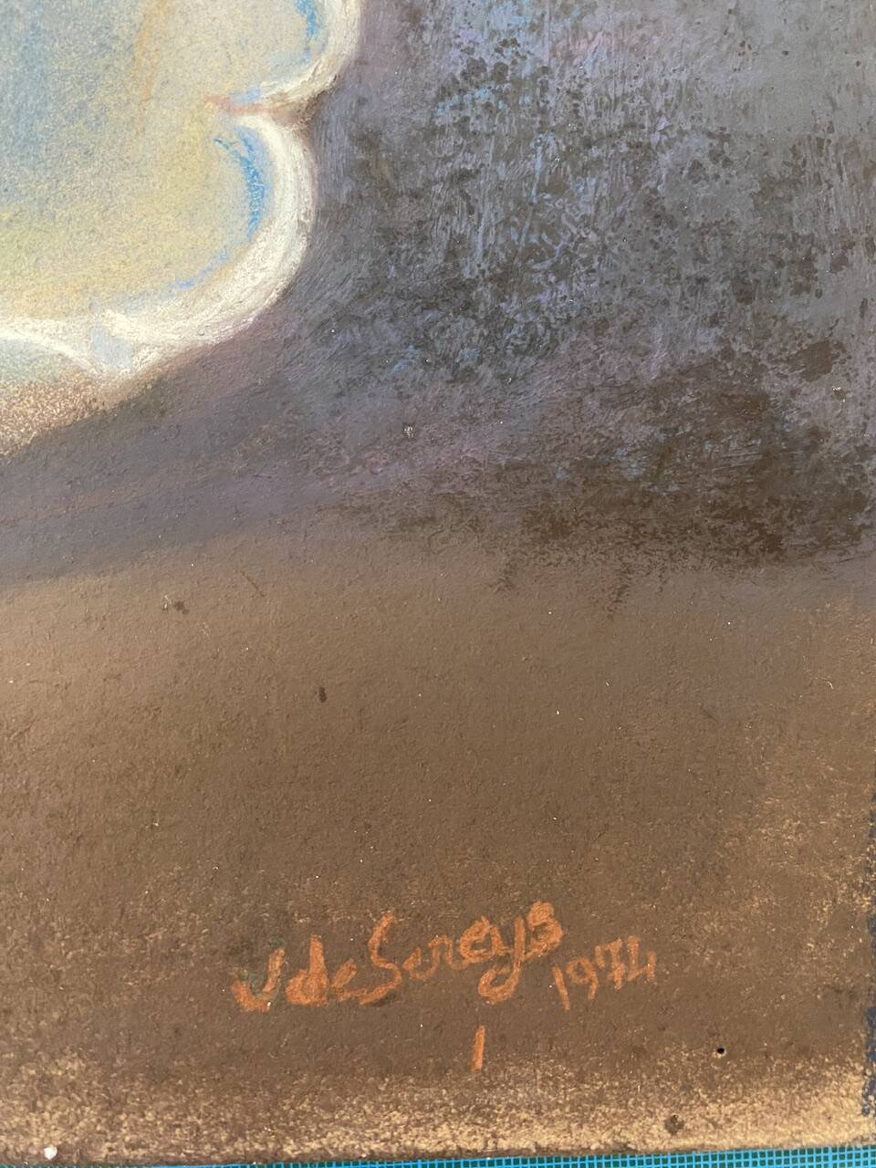 Still life with fruit signed J de Sereys and dated 1974