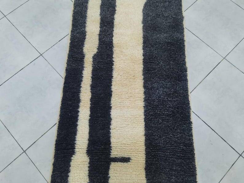 Moroccan runner rug size 75 x 300 cm