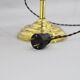 1930s Art Deco Brass  Banker Table Lamp, Czechoslovakia