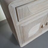 Split reed side board/cabinet 80 x 80 x 40 cm