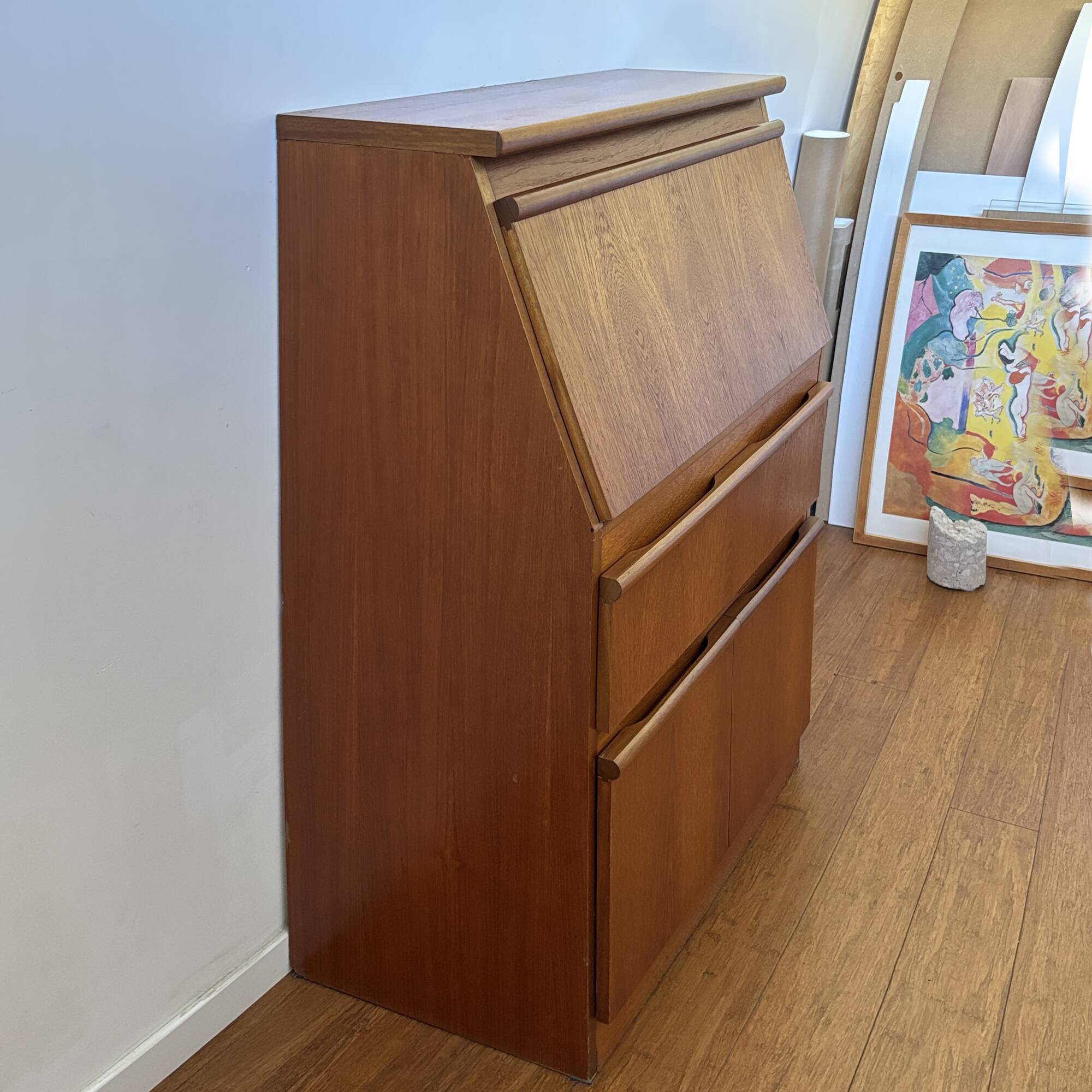 Teak secretary by Morris of Glasgow – 1960s