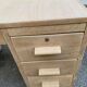 Bureau administratif extensible rénové en chêne du XIXème 130cm