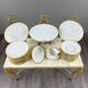 Limoges porcelain table service Jammey-Seignolles, Montreuil model, 30 pieces.